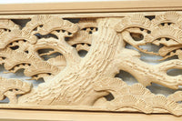 鶴と松を細やかに描いた彫刻欄間 EZ2812ab 在庫(a:1 b:1)枚