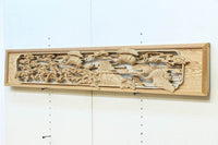 鶴と松を細やかに描いた彫刻欄間 EZ2812ab 在庫(a:1 b:1)枚