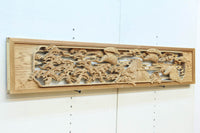 鶴と松を細やかに描いた彫刻欄間 EZ2812ab 在庫(a:1 b:1)枚