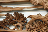 力強い鷹を描いた立体感のある彫刻欄間 EZ2813ab 在庫(a:1 b:1)枚