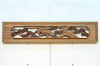 力強い鷹を描いた立体感のある彫刻欄間 EZ2813ab 在庫(a:1 b:1)枚
