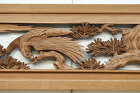 力強い鷹を描いた立体感のある彫刻欄間 EZ2813ab 在庫(a:1 b:1)枚