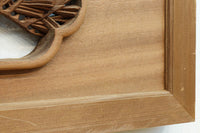 力強い鷹を描いた立体感のある彫刻欄間 EZ2813ab 在庫(a:1 b:1)枚