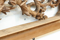 立体感ある梅や菊を華やかに描く彫刻欄間 EZ2814ab 在庫(a:1 b:1)枚