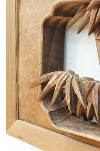 立体感ある梅や菊を華やかに描く彫刻欄間 EZ2814ab 在庫(a:1 b:1)枚