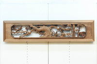 立体感ある梅や菊を華やかに描く彫刻欄間 EZ2814ab 在庫(a:1 b:1)枚