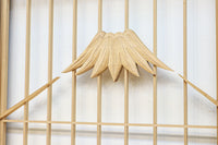 冠雪した富士を望む窓絵の気品ある書院セット EZ2815 在庫4枚1組