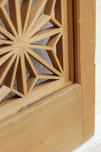 冠雪した富士を望む窓絵の気品ある書院セット EZ2815 在庫4枚1組