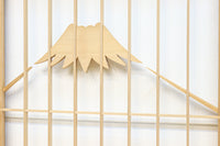 冠雪した富士を望む窓絵の気品ある書院セット EZ2815 在庫4枚1組