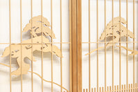 冠雪した富士を望む窓絵の気品ある書院セット EZ2815 在庫4枚1組