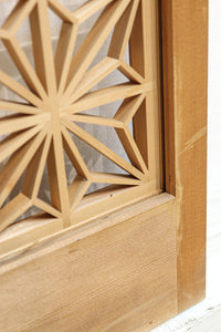 冠雪した富士を望む窓絵の気品ある書院セット EZ2815 在庫4枚1組