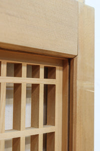 冠雪した富士を望む窓絵の気品ある書院セット EZ2815 在庫4枚1組