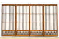 松皮菱格子を添えた落ち着きある書院 EZ2819 在庫4枚