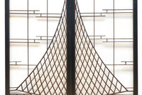 投網を描いたモダンな雰囲気の書院セット EZ2821 在庫2枚1組