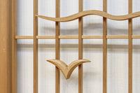 富士の頂と投網装飾が引き立つ風景を描いた書院セット EZ2826 在庫4枚1組