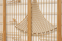 富士の頂と投網装飾が引き立つ風景を描いた書院セット EZ2826 在庫4枚1組