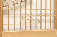 富士の頂と投網装飾が引き立つ風景を描いた書院セット EZ2826 在庫4枚1組