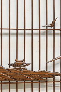 富士山を遠景に湖畔の清閑な風景を描いた書院セット EZ2827 在庫4枚1組