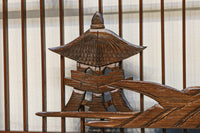 富士山を遠景に湖畔の清閑な風景を描いた書院セット EZ2827 在庫4枚1組