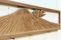 雄大で美しい富士の姿を描いた壮観な欄間 EZ2832 在庫1枚