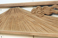 雄大で美しい富士の姿を描いた壮観な欄間 EZ2832 在庫1枚