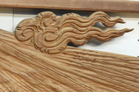 雄大で美しい富士の姿を描いた壮観な欄間 EZ2832 在庫1枚