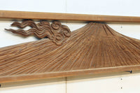 雄大で美しい富士の姿を描いた壮観な欄間 EZ2832 在庫1枚