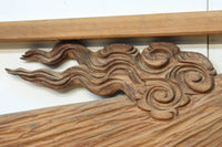 雄大で美しい富士の姿を描いた壮観な欄間 EZ2832 在庫1枚