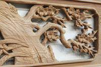 華やかに飾り立てられた梅竹の見応えある欄間 EZ2835ab 在庫(a:1 b:1)枚