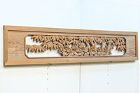 華やかに飾り立てられた梅竹の見応えある欄間 EZ2835ab 在庫(a:1 b:1)枚