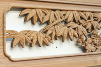 華やかに飾り立てられた梅竹の見応えある欄間 EZ2835ab 在庫(a:1 b:1)枚