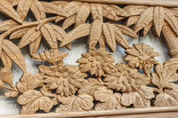 華やかに飾り立てられた梅竹の見応えある欄間 EZ2835ab 在庫(a:1 b:1)枚