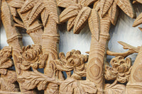 華やかに飾り立てられた梅竹の見応えある欄間 EZ2835ab 在庫(a:1 b:1)枚