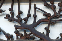 味わい深い木地の色彩に松竹梅を描く風情ある深彫彫刻欄間 EZ2836ab 在庫(a:1 b:1)枚