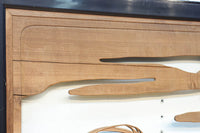 鴈(ガン)が戯れたり飛び立っていく姿を描いた仄々とした彫刻欄間 EZ2838ab 在庫2枚一組