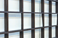 幅2608ミリ!! 升格子に角麻の葉組子が散りばめられた長尺欄間素材 EZ2844 在庫1枚