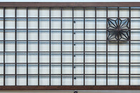 幅2608ミリ!! 升格子に角麻の葉組子が散りばめられた長尺欄間素材 EZ2844 在庫1枚