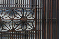 角麻組子で和の趣き溢れる縦繁欄間 EZ2845ab 在庫(a:1 b:1)枚