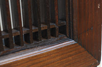 緻密な縦繁に桐模様組子が浮かぶ気品漂う欄間 EZ2846 在庫2枚