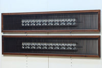 緻密な縦繁に桐模様組子が浮かぶ気品漂う欄間 EZ2846 在庫2枚