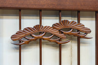 松竹梅と富士山を美しく描いた欄間・書院セット EZ2847 在庫5枚一組