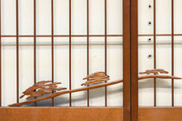 松竹梅と富士山を美しく描いた欄間・書院セット EZ2847 在庫5枚一組