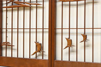 松竹梅と富士山を美しく描いた欄間・書院セット EZ2847 在庫5枚一組