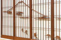 松竹梅と富士山を美しく描いた欄間・書院セット EZ2847 在庫5枚一組