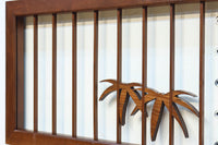 松竹梅と富士山を美しく描いた欄間・書院セット EZ2847 在庫5枚一組