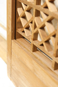 巨木の松と鶴の絵柄で風情ある欄間・書院セット EZ2848 在庫5枚一組