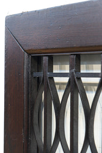 稀少珍品!!和モダンな装飾で華やかな面持ちの繊細縦格子欄間 EZ2855 在庫1枚