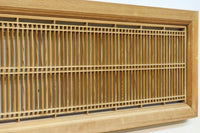 繊細な縦繁格子と美しい木地色が映える縦繁欄間 EZ2863 在庫1枚