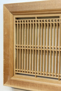 繊細な縦繁格子と美しい木地色が映える縦繁欄間 EZ2863 在庫1枚