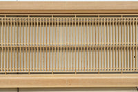 繊細な縦繁格子と美しい木地色が映える縦繁欄間 EZ2863 在庫1枚